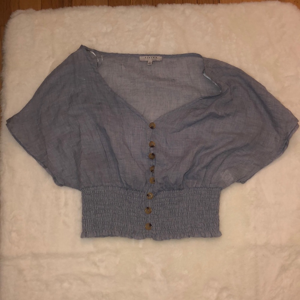 Light Blue Crop Top!